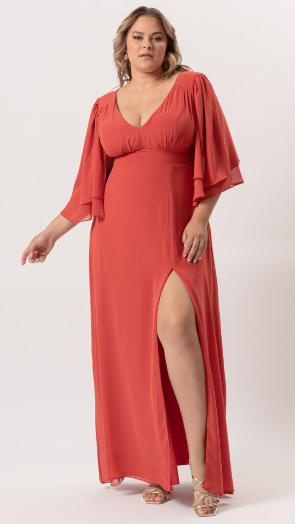 Vestido de Festa Plus Size em Crepe Manga Dupla - Image 12